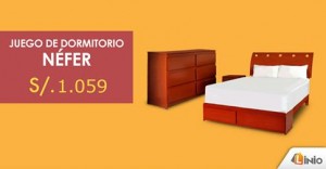 Juego de dormitorio Néfer a sólo S/.1059