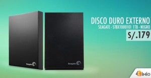 Disco duro externo SEAGATE 1TB a sólo S/.179