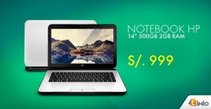 Notebook HP14″ 500GB 2GB RAM a sólo S/.999