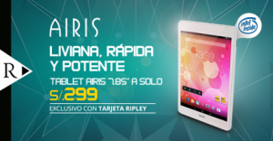 Tablet Airis a solo S/. 299.00