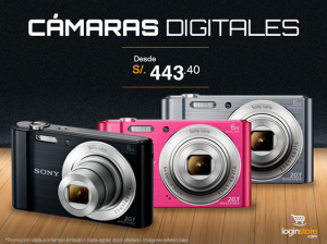 Cámaras digitales desde S/. 443.40