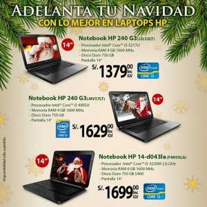 Notebook HP desde S/. 1379.00