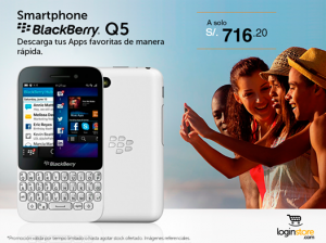 BlackBerry Q5 a sólo S/. 716.20