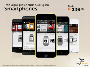 Smartphones desde S/. 336.60
