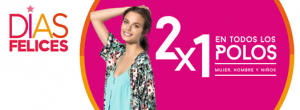 2 x 1 en polos