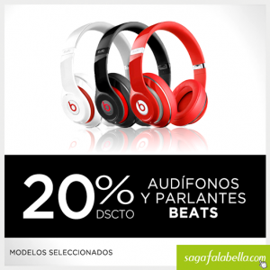 20% de descuento en audífonos y parlantes