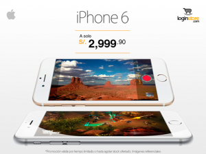 iPhone 6 a sólo S/. 2999.90