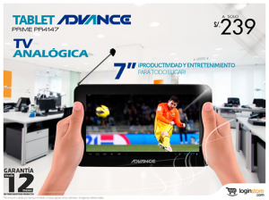 Tablet Advance a sólo S/. 239.00