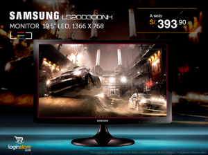 Monitor Samsumg a sólo S/. 393.90