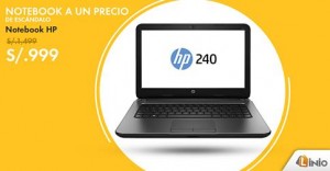 Notebook HP a sólo S/. 999.00