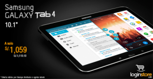 Samsumg Galaxy Tab4 a sólo S/. 1059.00