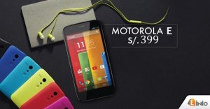 Motorola E a sólo S/. 399.00