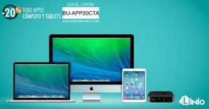 Un 20% de descuendo en productos Apple