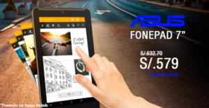 Tablet Asus a sólo S/. 579.00