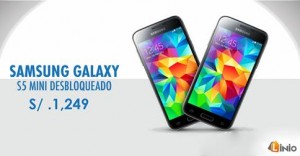 Samsumg Galaxy S5 Mini a sólo S/. 1249.00