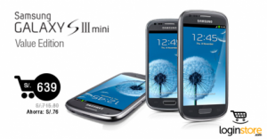 Samsumg Galaxy S3 Mini a sólo S/. 639.00