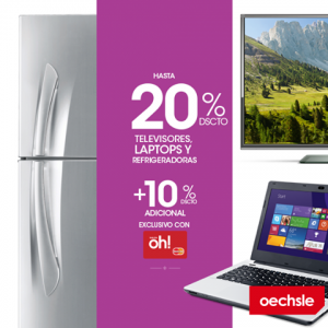 Hasta 20% de descuento en laptops, televisores y refrigeradoras