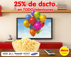 25% de descuento en televisores