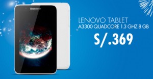 Tablet Lenovo a sólo S/. 369.00