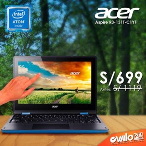 Laptop Acer Aspire R3 – 131T CELERON N3050 a S/.699