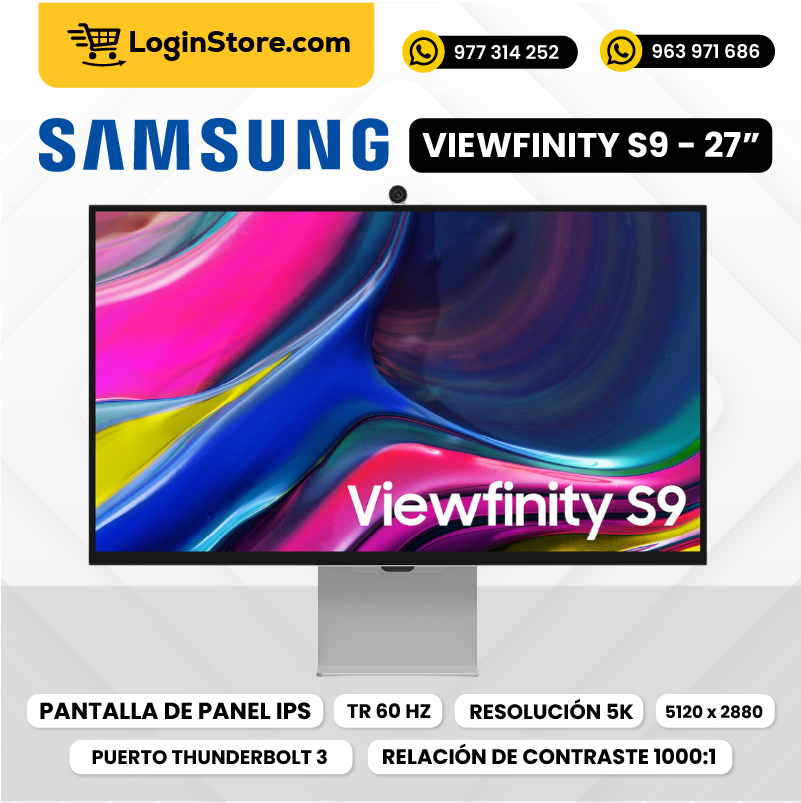 Monitor Samsung Viewfinity S9 5K de 27″