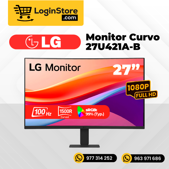 Monitor Lg 27U421A-B Curvo