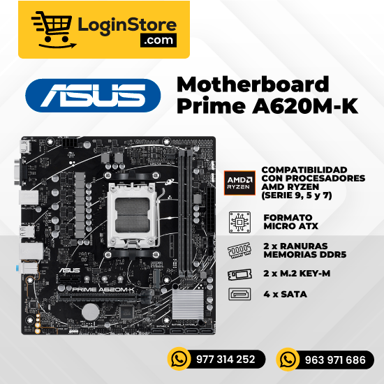 Motherboard Asus Prime A620M-K