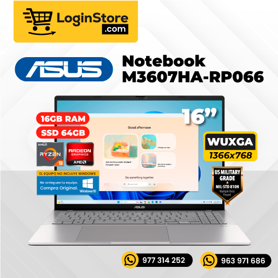 Notebook Asus M3607Ha-Rp066