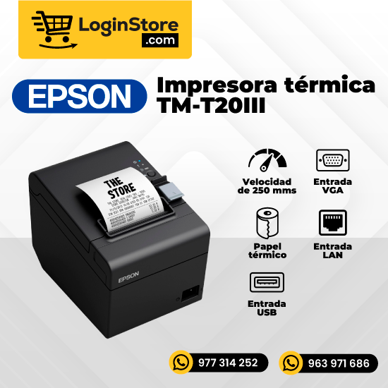 Impresora Termica Epson Tm-T20Iii
